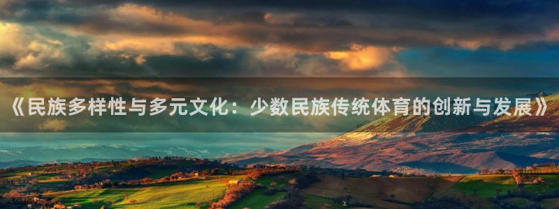 广州市意昂智能科技有限公司：《民族多样性与多元文化：少数民族传统体育的创新与发展》