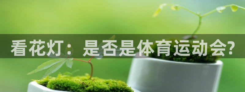 意昂代理：看花灯：是否是体育运动会?